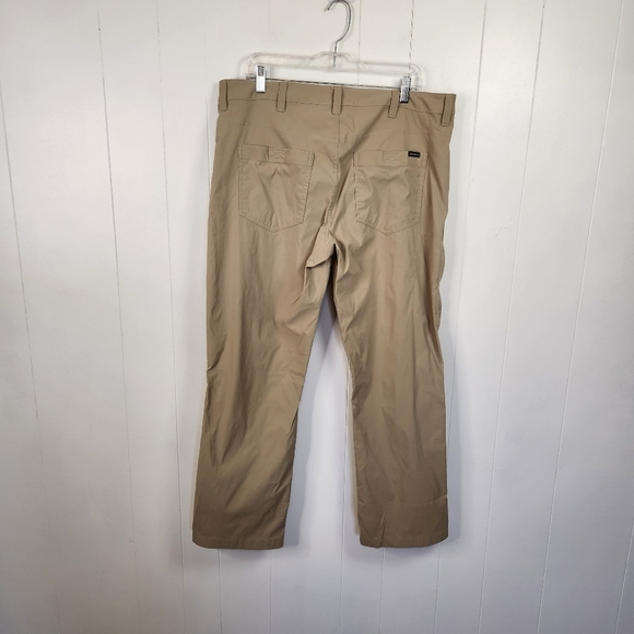 Eddie Bauer Mens Tech Pants Beige Tan Size 38x30 Hiking Outdoors UPF50 Active - Picture 4 of 11